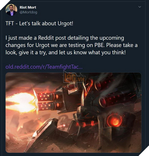 Đấu Trường Chân Lý: Urgot chuẩn bị được làm mới kĩ năng - Nerf nặng nề đáng có