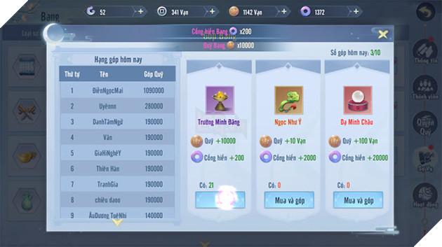 Tìm hiểu hoạt động bang hội trong game cung đấu ngôn tình Tỷ Muội Hoàng Cung 4