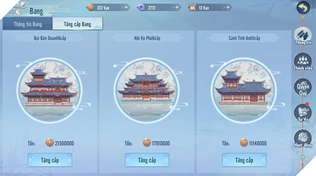 Tìm hiểu hoạt động bang hội trong game cung đấu ngôn tình Tỷ Muội Hoàng Cung 5