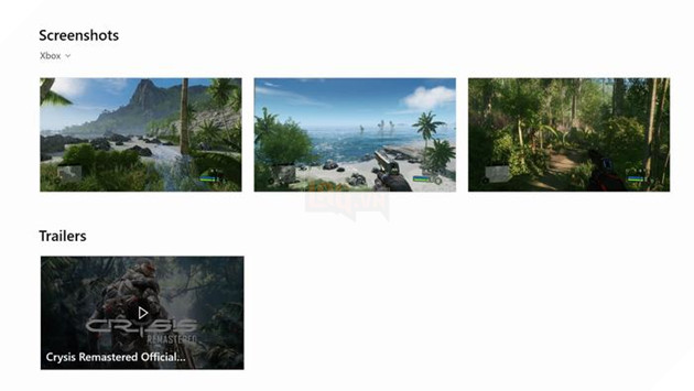 Crysis Remastered bất ngờ xuất hiện trên Microsoft Store, hé lộ ảnh trong game