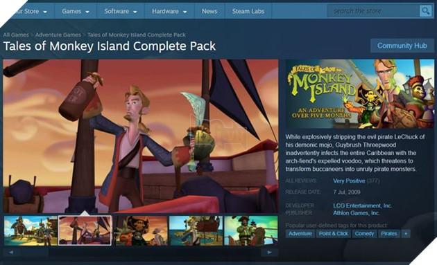 Game cốt truyện cũ mà hay Tales of Monkey Island tái xuất trên Steam 2