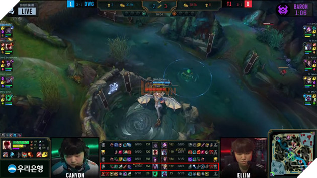 Nhìn lại trận thua của T1 trước Damwon Gaming - Pha mất Baron ở cuối ván 2 là nguyên nhân duy nhất? - Ảnh 4.