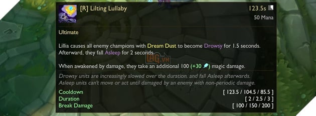 LMHT - Chi tiết bộ kỹ năng của Lillia - Tướng đi rừng khống chế Ngủ diện rộng đáng sợ 11