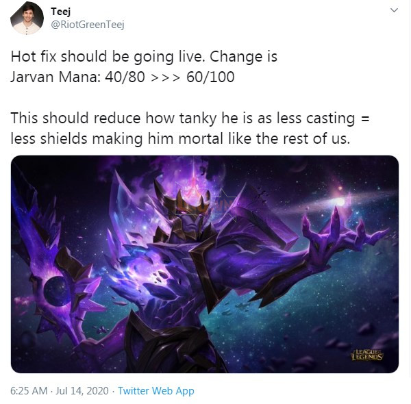 Đấu Trường Chân Lý 10.14b: Hoành hành được 1 tuần, Jarvan IV chính thức bị Riot gõ đầu - Ảnh 2.