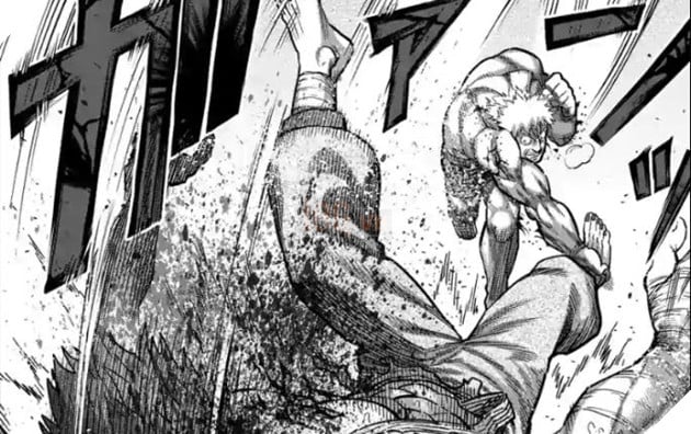 Spoiler Kengan Omega chap 69: Rihito quật nát người Hayabusa. Nhẫn Giả chơi xấu hạ độc đối thủ! 2