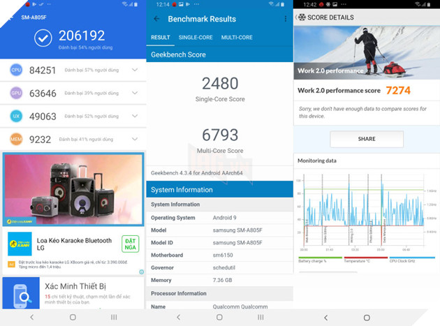 Samsung Galaxy A80: Đánh giá thời lượng pin cùng hiệu năng mạnh mẽ khi chơi game  2