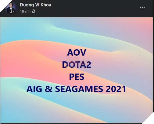 Phó Chủ tịch Hội thể thao điện tử Việt Nam bất ngờ hé lộ 3 bộ môn sẽ xuất hiện tại SEA Games 2021