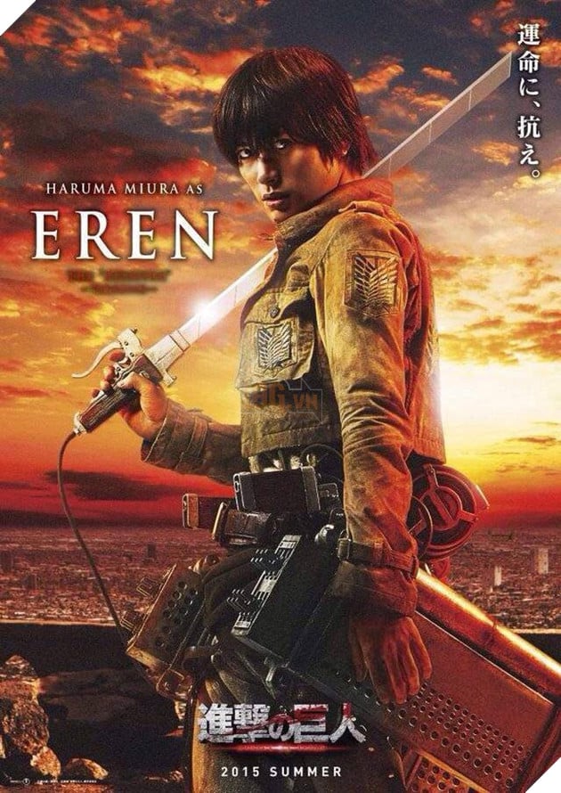 Haruma Miura trong Attack on Titan. Ảnh: Poster phim