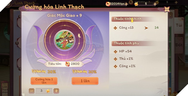 Vân Mộng Tứ Thời Ca: Hướng dẫn cách nâng cấp Linh Thạch đơn giản nhất cho tân thủ 6