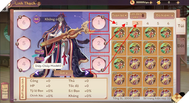 Vân Mộng Tứ Thời Ca - Tổng hợp toàn bộ các loại Linh Thạch trong game 3