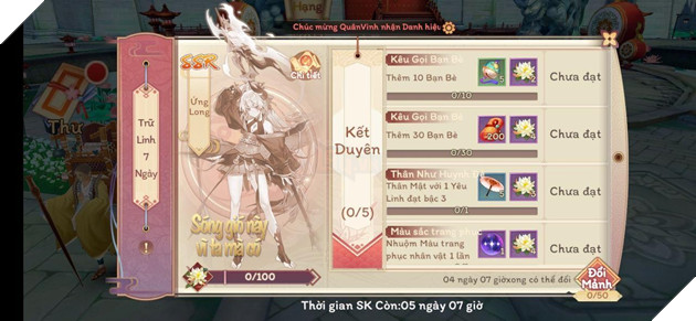 Vân Mộng Tứ Thời Ca: Hướng Dẫn Tham Gia Trữ Linh 7 Ngày 2