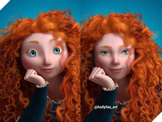 Các công chúa Disney khi được vẽ theo tỉ lệ thực trông như thế nào? 4