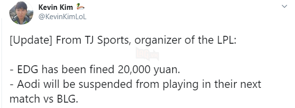 Chơi game toxic rồi gọi đồng nghiệp là heo, tuyển thủ LMHT ngay lập tức bị cấm thi đấu tại LPL - Ảnh 2.