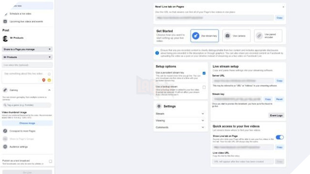 Hướng dẫn: Làm thế nào để Stream trên Facebook Gaming 5