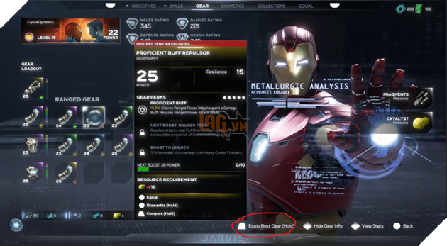 Marvel's Avengers khiến người hâm mộ xoắn não với giao diện trang bị nhân vật