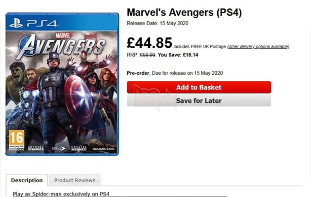 Game thủ Marvel's Avengers có thể điều khiển Spider-Man với một điều kiện