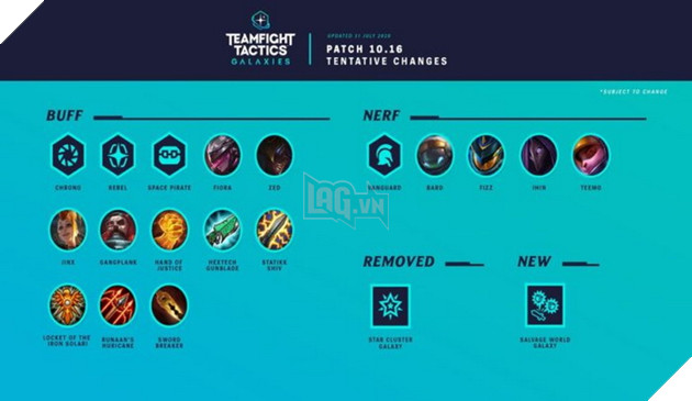 Đấu Trường Chân Lý: Bảng xếp hạng Thiên Hà được yêu thích nhất meta 10.16 3