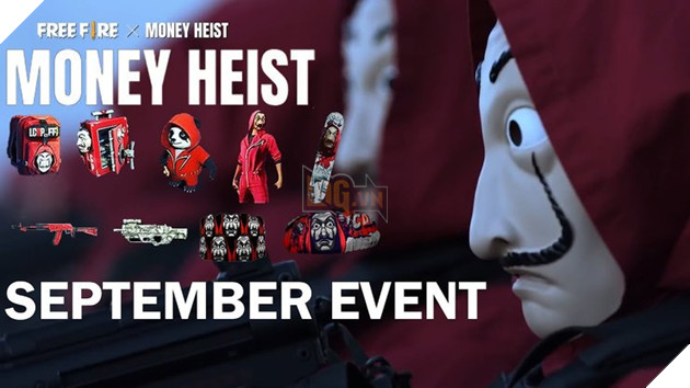 Free Fire: Tất cả những gì bạn cần biết về sự kiện Money Heist sắp tới 2