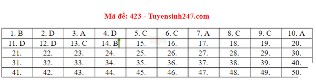 Đáp án đề thi tiếng Anh tốt nghiệp THPT Quốc gia 2020 - Ảnh 7.