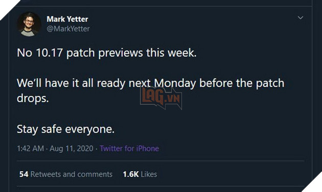 LMHT sẽ bỏ qua bản cập nhật 10.17 và nhảy qua bản cập nhật 10.18 với lý do bảo trì nhân lực  3