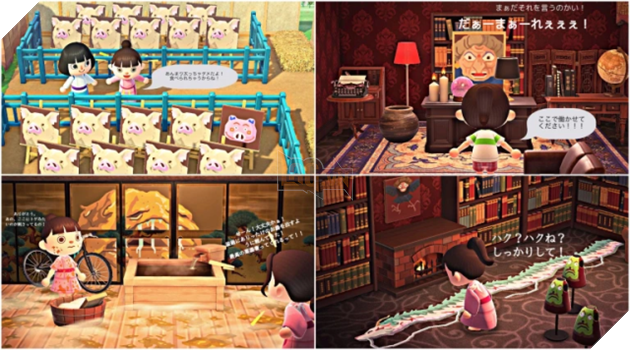 Fan cuồng của anime Spirited Away xây dựng hẳn một vùng đất linh hồn cực kì chi tiết trong Animal Crossing
