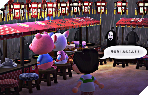 Fan cuồng của anime Spirited Away xây dựng hẳn một vùng đất linh hồn cực kì chi tiết trong Animal Crossing 6