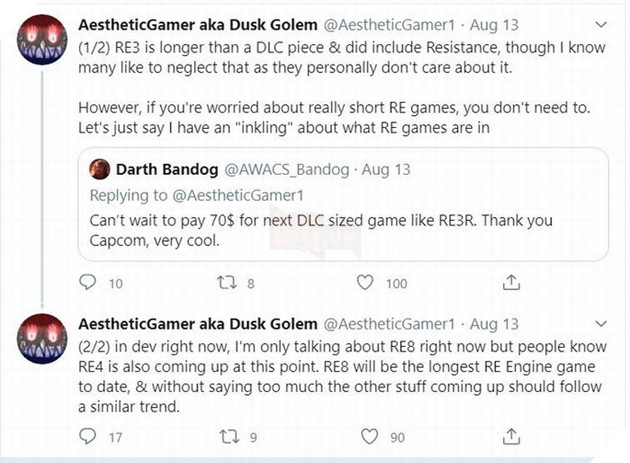 Resident Evil 8 có thể là tựa game dùng RE Engine dài nhất từ trước đến nay