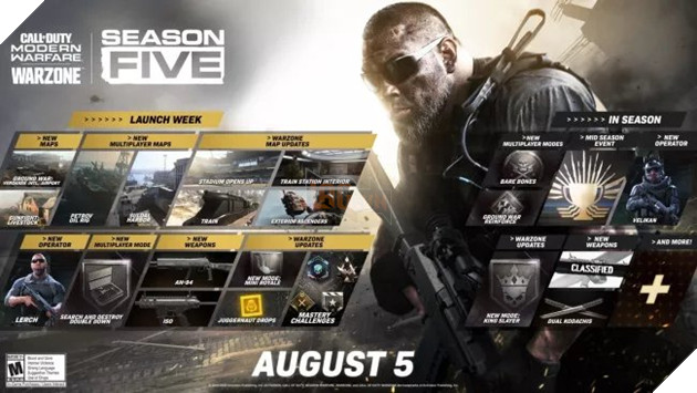 Call Of Duty: Modern Warfare Season 5: Bản đồ và cập nhật mới