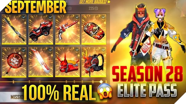 Free Fire: Phần thưởng Elite Pass Season 28 bị rò rỉ, ngày phát hành được tiết lộ