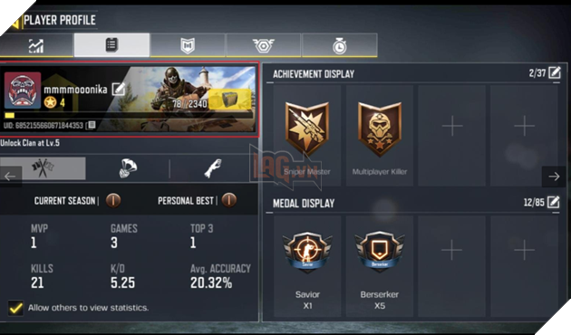 Hướng dẫn: Cách xem số liệu thống kê của bạn trong Call Of Duty Mobile 8