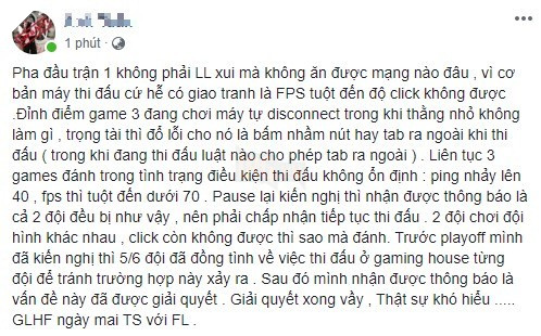 Đại diện CES phản ánh điều kiện thi đấu tại GG Stadium quá tệ, ping cao, FPS tụt, click chuột còn không được - Ảnh 2.