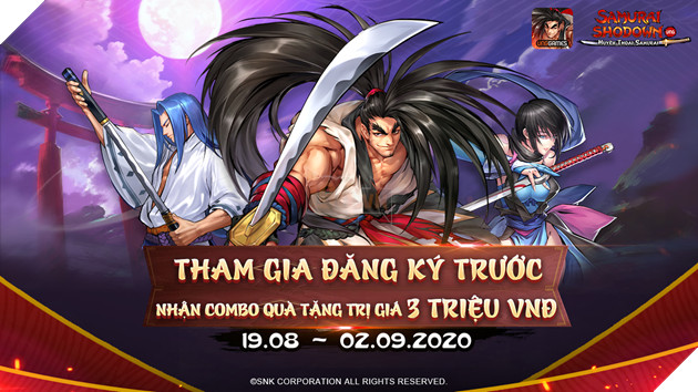 SAMURAI SHODOWN VNG bất ngờ mở đăng ký trước cho game thủ Việt Nam
