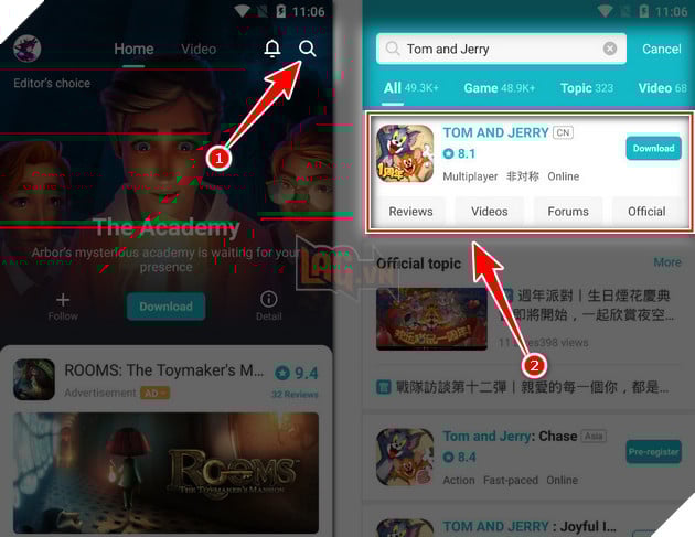 Hướng dẫn tải Tom and Jerry: Chase trên Android và IOS, tựa game đang được game thủ Việt vô cùng quan tâm 5