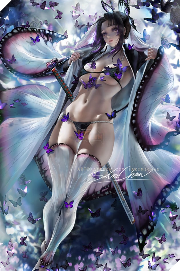 Luyến trụ, Nezuko, Tanjiro,... quyến rũ đến mức nào qua nét vẽ của Sakimichan? 4