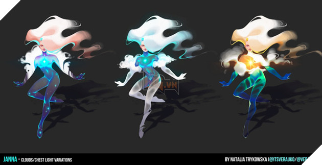 Vị tướng Janna lột xác hoàn toàn với phiên bản làm lại phong cách người đàn bà lực điền của fan LMHT - Ảnh 7.