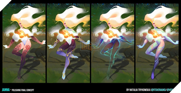 Vị tướng Janna lột xác hoàn toàn với phiên bản làm lại phong cách người đàn bà lực điền của fan LMHT - Ảnh 8.