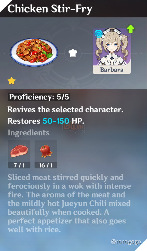 Genshin Impact: Hướng dẫn Công Thức Nấu ăn quan trọng nhất trong game dành cho tân thủ 16