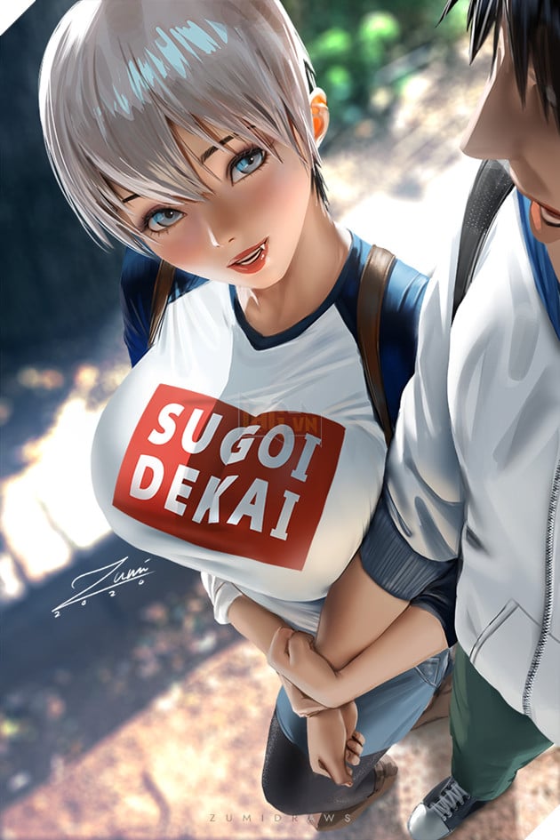 Uzaki chan fanart trông như thế nào, có to hơn bản gốc hay chăng? 10
