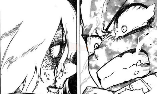 Spoiler My Hero Academia chap 282: Shigaraki liên tục lập công. Aizawa mất chân, Deku bị cắn nát tay