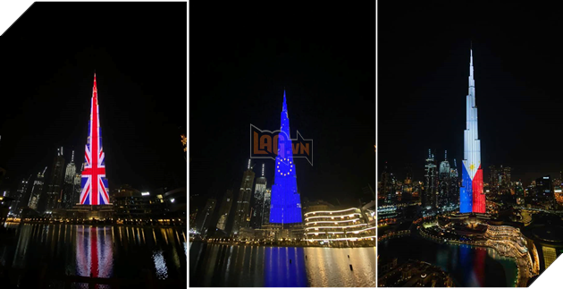 Tòa nhà chọc trời Burj Khalifa bất ngờ đổi màu thành quốc kỳ của Việt Nam nhân ngày 02/09 4