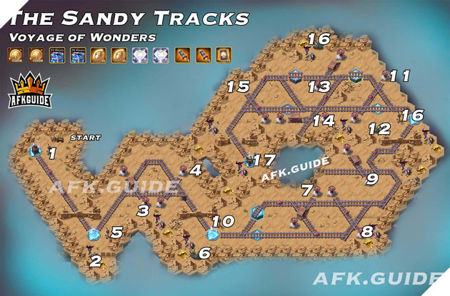 sandy tracks voyage of wonders afk arena