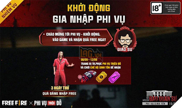 Free Fire: Chi tiết Lịch, Phần thưởng và nhiệm vụ trong chuỗi sự kiện Phi Vụ Triệu Đô 5