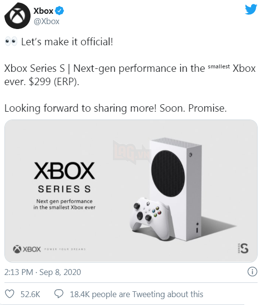 Giá Xbox Series S và Xbox Series X được tiết lộ cùng ngày phát hành; Rò rỉ thiết kế Series S 2