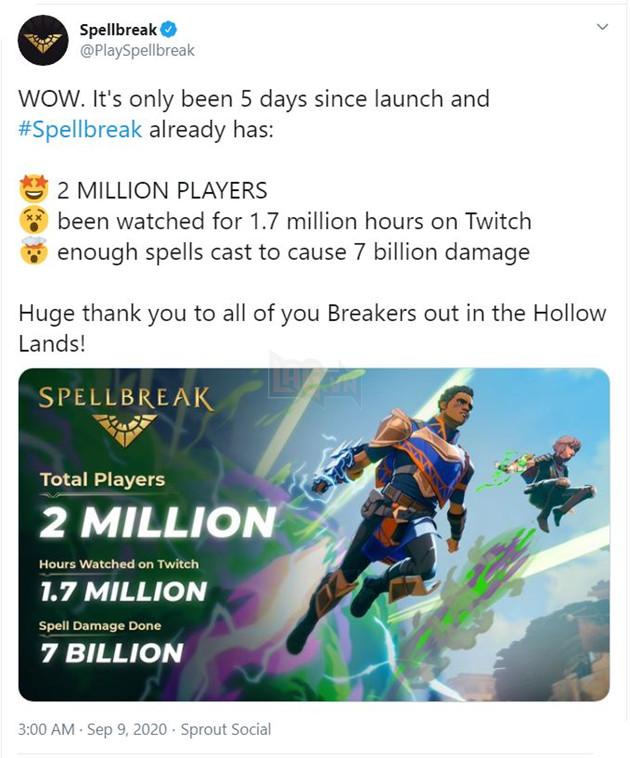 Không cần quảng bá, Spellbreak vẫn gây ấn tượng mạnh trên Twitch 2