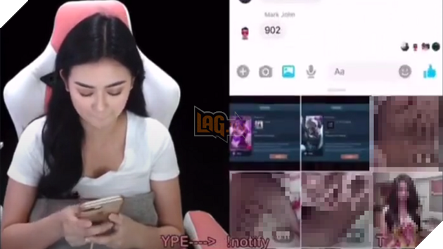 Mải nhắn tin, nữ streamer xinh đẹp sở hữu gần 1 triệu follow để lộ ảnh nóng và clip nhạy cảm trên sóng livestream - Ảnh 2.