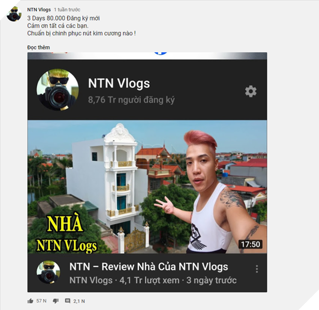 NTN khẳng định sẽ chính thức quay trở lại sau 30 ngày với một hình ảnh khác, fan hò nhau ủng hộ huyền thoại giật nút kim cương Youtube - Ảnh 3.