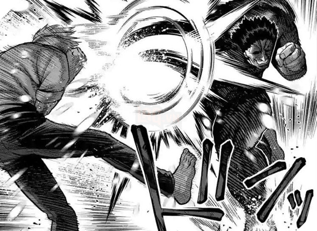 Spoiler Kengan Omega chap 77: Nanh 6 Hikaru sử dụng độc chiêu, áp đảo Nanh 8 Misasa