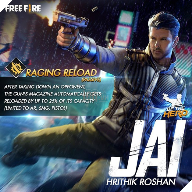 Nhân vật Free Fire: Cốt truyện, Kỹ năng và Mọi thứ bạn nên biết về nhận vật Jai  3