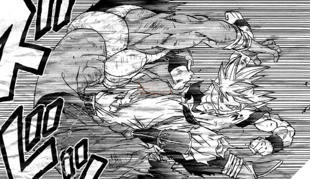 Spoiler Dragon Ball Super chap 64: Sử dụng bản năng vô cực , Goku đấm Moro không trượt phát nào 3