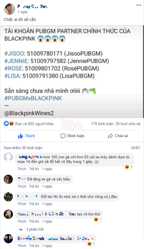 Blackpink đang “gây bão” trong PUBG Mobile, thậm chí còn lan truyền ID ingame để chơi chung với thần tượng - Ảnh 3.